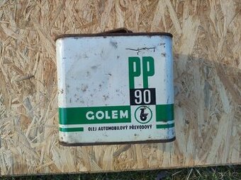 Plechovka od oleje golem