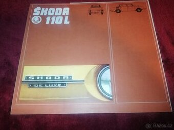 ŠKODA 110L DeLuxe, originál prospekt AZNP Mladá Boleslav,