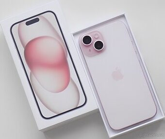 iPhone 15 Pink BATERIE 100% TOP