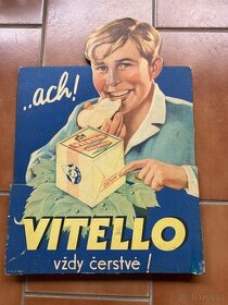 Stará papírová cedule VITELLO - 1