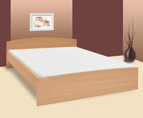 Manželská postel 180x200. Matrace zdarma. Buk