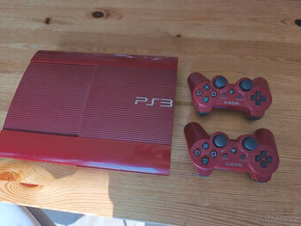SONY Playstation 3 PS3 ULTRASLIM 500GB RED EDITION 2xovlada