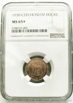Svatováclavský dukát 1926, certifikace NGC MS 65 - 1