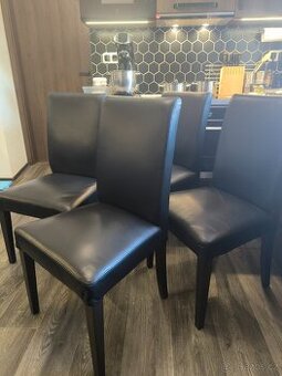 IKEA kožené židle v top stavu