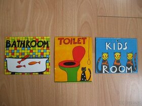 Smaltované cedulky na dveře pokojů - 1