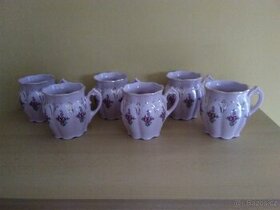 Prodam 6 hrnku z ruzoveho porcelanu - 1