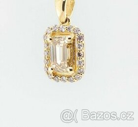 Krásný 14K přívěšek s diamanty 0,91ct - certifikát AIG