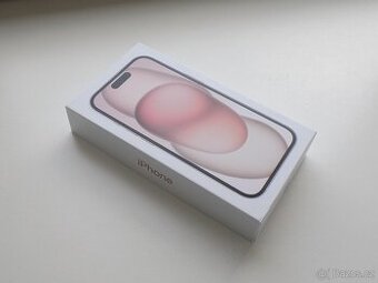 APPLE iPhone 15 128GB Pink - ZÁRUKA - NEPOUŽIT