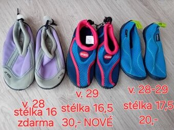 Boty do vody v  28, 29