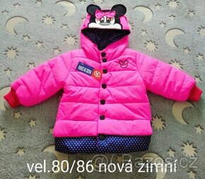 Nová bunda Minnie 80/86