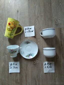 Hrnky 4 kusy za 40,-