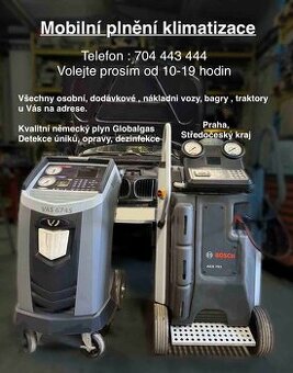 Mobilní plnění a servis klimatizace na vaší adrese