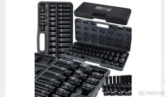 SADA NÁRAZOVÝCH NÁSTAVCŮ S HLUBOKÝMI NÁSTRČNÝMI KLÍČI 1/2" 