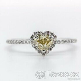 14K prsten s diamanty 0,59ct - certifikát AIG