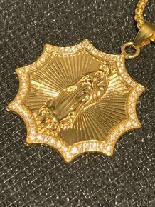 přívěs zlaceno 18K ,..60cm