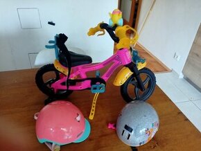 Kolo baby born  a cyklo helmy