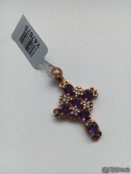 přívěšek s ametystem ve stříbře (Ag) (nový)