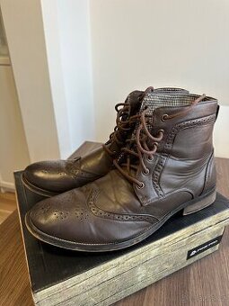 Vyšší kožené boty Cedar Wood State velikost 47-48