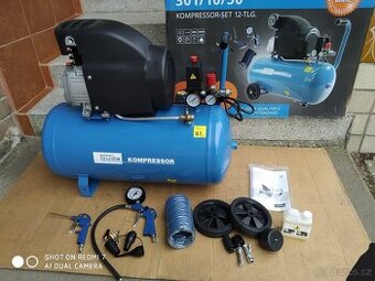 Prodám NEPOUŽITÝ olejový Kompresor Güde - 50 LITRŮ- 10 BARŮ.