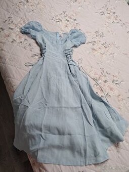 Lněné šaty kvalitní vel.S