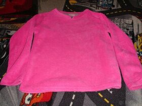 růžová fleesová mikina vel. 152/158