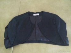 Černé saténové bolerko Orsay