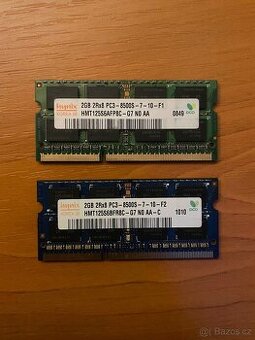 4GB Set (2x 2GB) RAM DDR3 1066MHz SK Hynix do notebooku