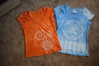 Batikované triko, tričko mandala xs, s/34, 36