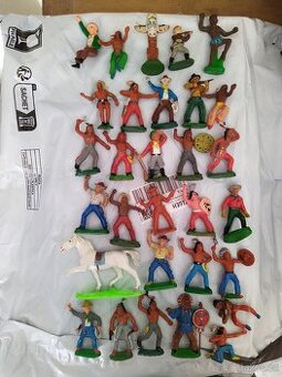 Retro figurky indiáni a kovbojové