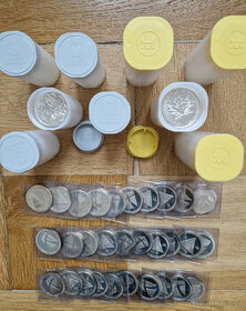 Stříbrné investiční mince Mapple, Wiener, Kiyosaki