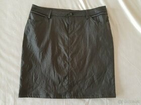 Dámská koženková sukně černá XXL(44) - 1