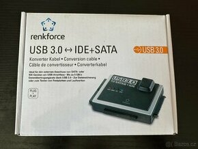 Prodám nový Konvertor USB 3.0 IDE+SATA Renkforce