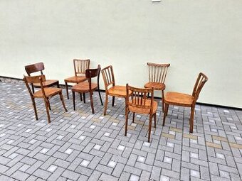 Celodřevěné retro jídelní židle TON, THONET