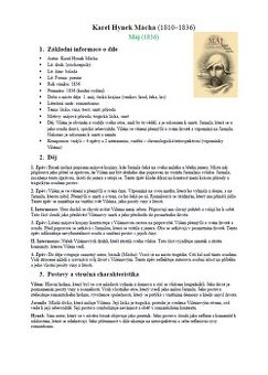 Maturitní rozbory knih – Český jazyk a literatura