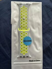 Řemínek apple watch se 38/40 mm šedo žlutý
