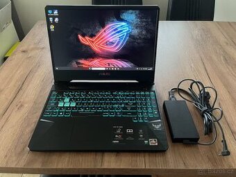 HERNÍ Asus GTX 1650-RGB-Ryzen5 8x3.7GHz-15.6"FHD IPS-SSD