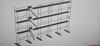 Hliníkové fasadni lešení 120m2