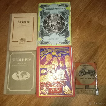 Prodám staré knihy J. VERNE, staré učebnice a.j. - 1