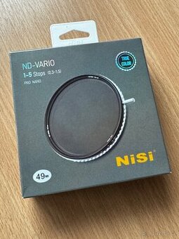 NISI filtr ND-Vario 1-5 Stops (ND2-32) True Color 49 mm Pro