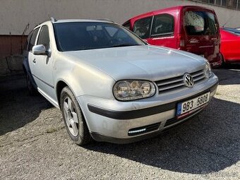 VW Golf 4 Combi tažné spotřeba 4,5l