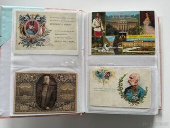 Album pohlednic císaře Františka Josefa I. (cca 160 ks)
