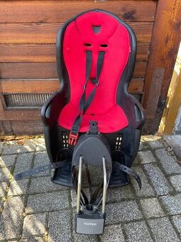 HAMAX Cyklosedačka s uzamykatelnym zámkem Kiss black/red