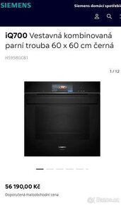 Nová parní trouba SIEMENS STUDIO LINE HS958GCB1 - 100% pára