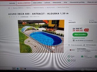 Zahradní bazén Azuro Ibiza 600 Antracit