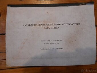 Katalog náhradních dílů pro motorový vůz řady M 152.