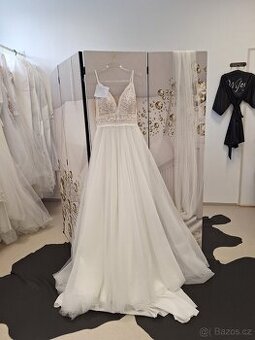 Svatební šaty 36/38, možné i pro těhotné