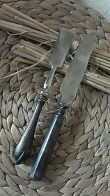 Zwilings 2 staré nože Alpaka