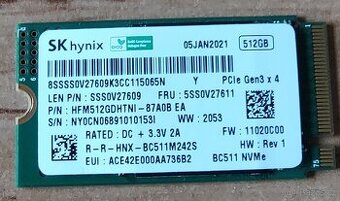 SSD NVMe 512GB SK Hynix
