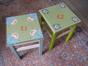 malovaná stolička - štokrle