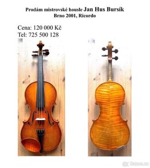 Mistrovské housle Jan Hus Bursík